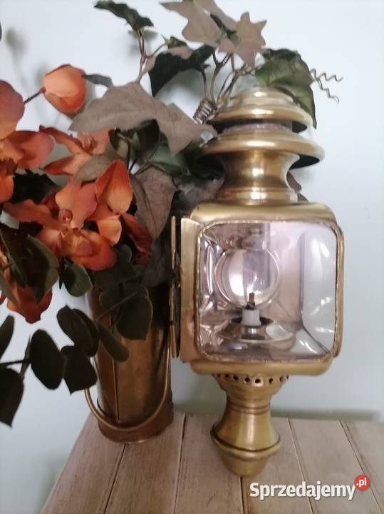 Stara lampa kolejowa na naftę Vintage Lampy Kraków
