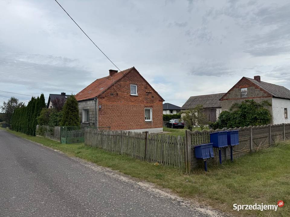 Dom jednorodzinny z budynkami gospodarczymi wielkopolskie Dąbrowice Stare