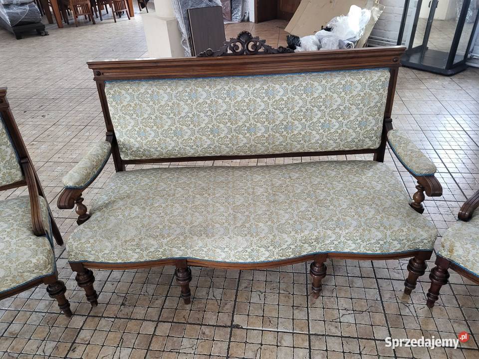 Zestaw sofa 2 fotele 4 krzesła piękny antyczny Rybnik sprzedam