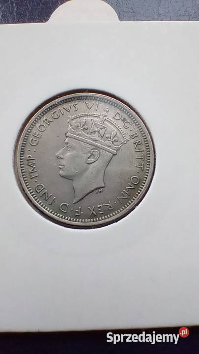 Stare monety 3 pens 1947 Brytyjska Afryka Lesko