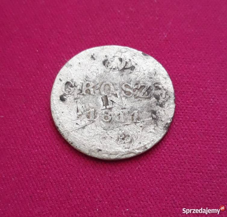 RZADKOŚĆR 45 GROSZY1811 rJS przebitka z 124 Numizmatyka Konin