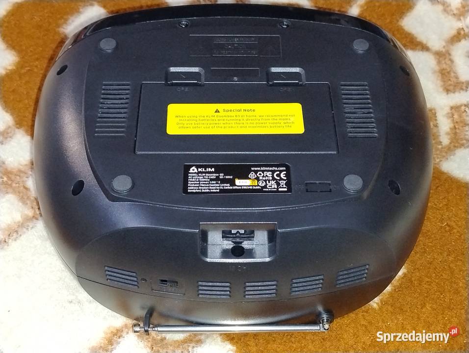 KLIM B3 przenośny odtwarzacz CD Bluetooth lubuskie Witnica