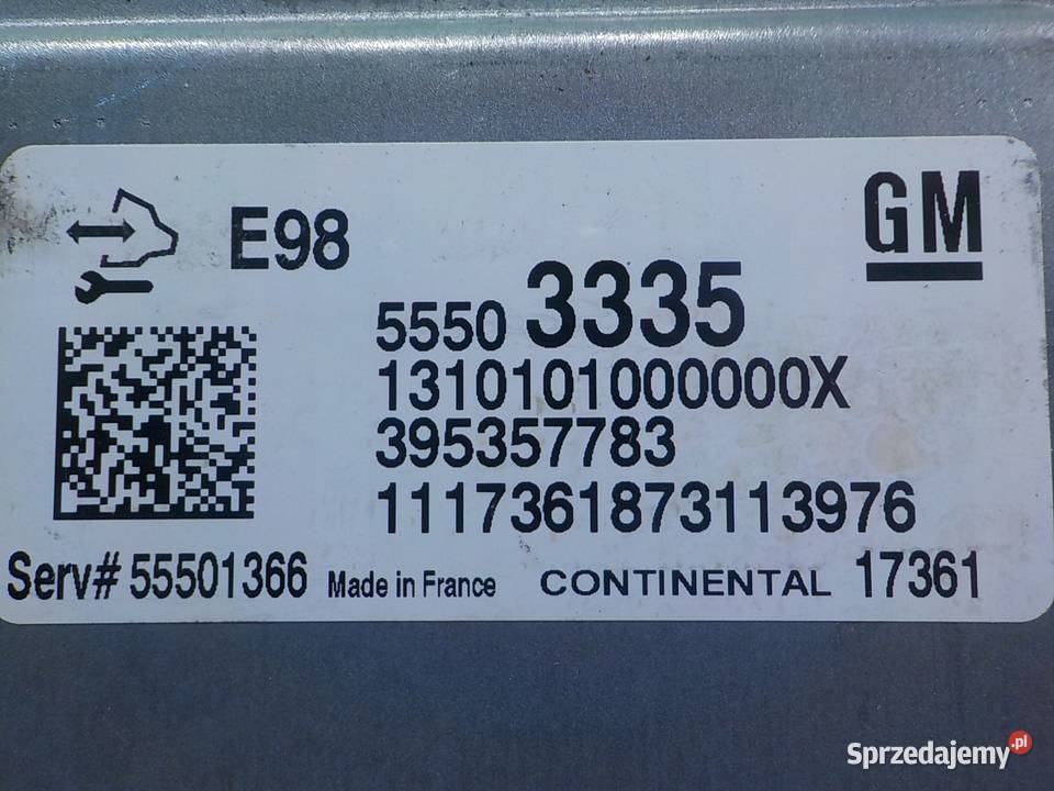 OPEL INSIGNIA B 16CDTI 18r sterownik komputer