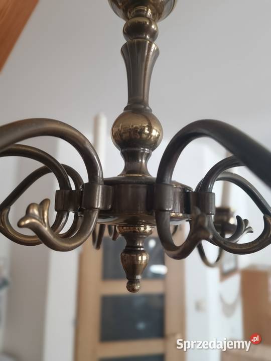 Świecznik metalowy wiszący 8 świec
