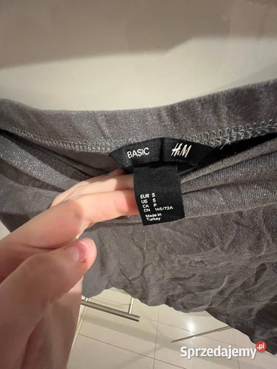 Srebrna świecaca spódniczka HMi Basic S pomorskie Gdańsk sprzedam