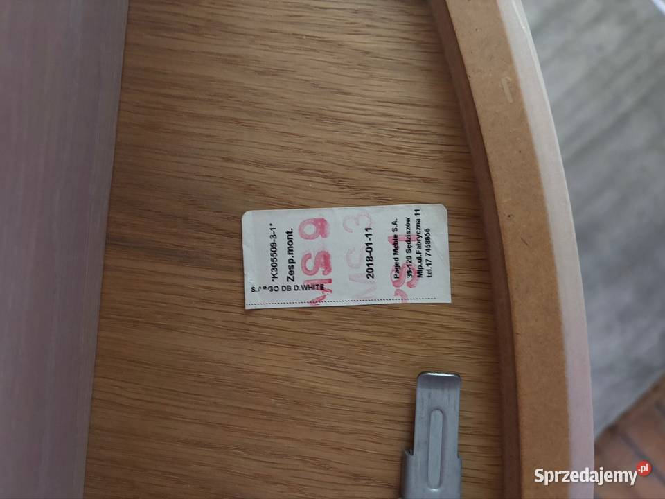 Stół Argo z 4 krzesłami dębowy Sobków