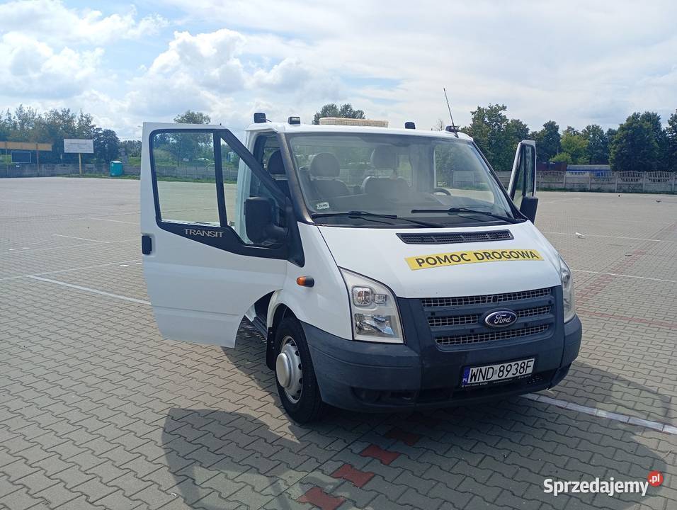 Laweta Ford Transit Pomoc Drogowa Napęd tylna oś Nowy Dwór Mazowiecki