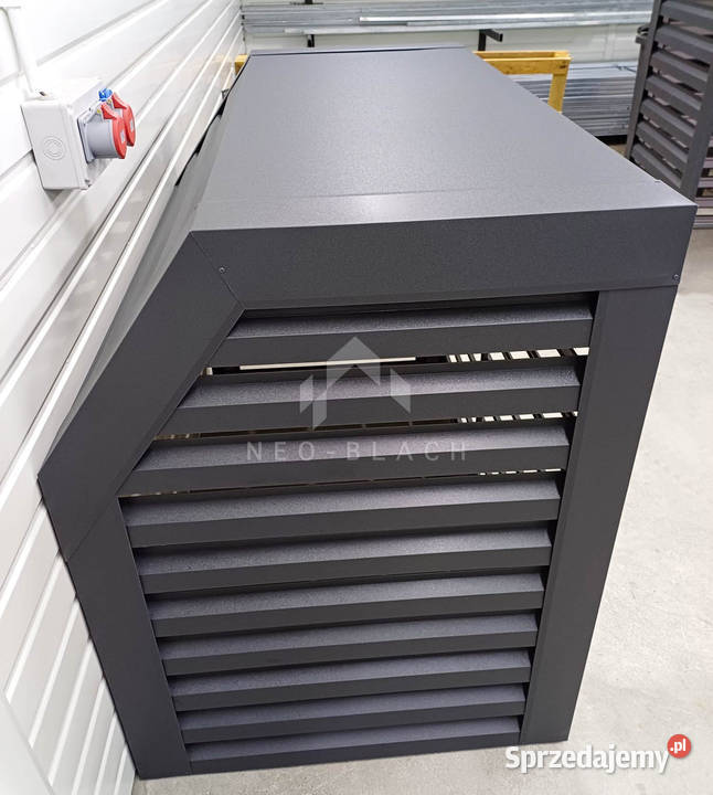 Osłona Pompy Ciepła 120x70x140 Antracyt Zabudowa