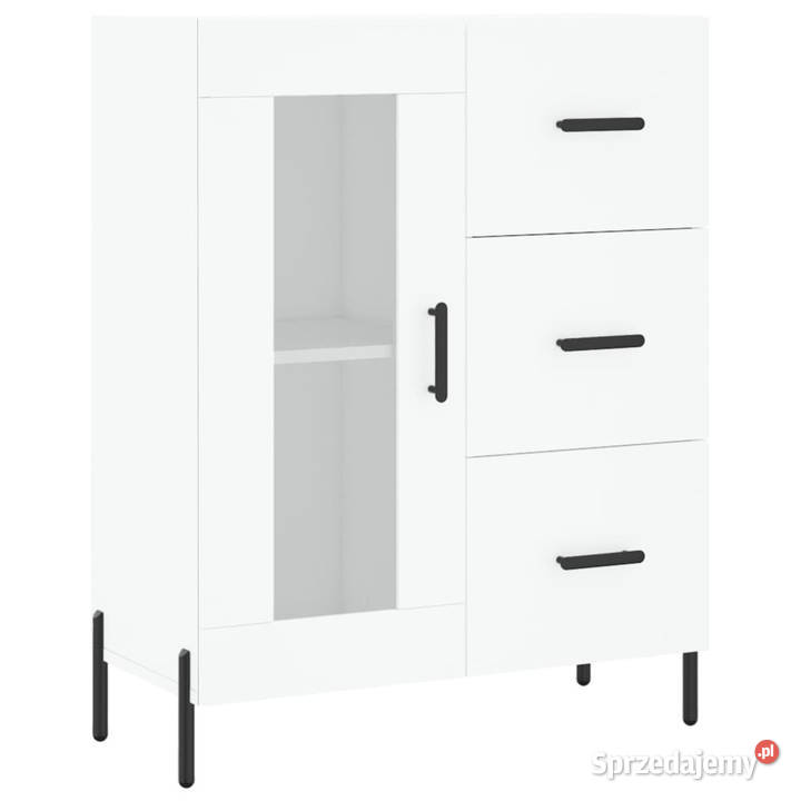 Witrynka biała 695x34x180 materiał