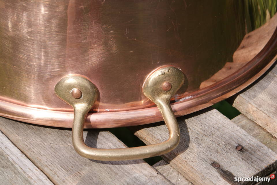Gar garnek kocioł miedziany do smażenia konfitur mazowieckie Warszawa