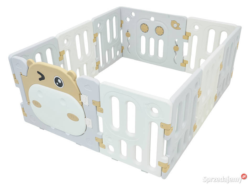 Płotek kojec modułowy Hipcio beżowy 10 paneli Warszawa