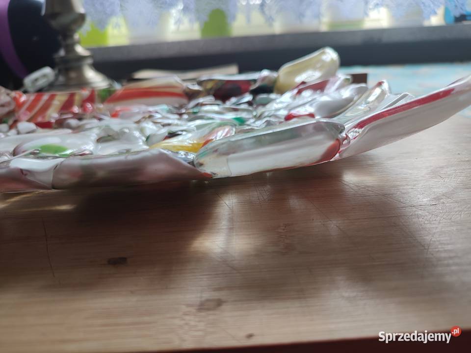 Szklana patera na owoce styl Murano mazowieckie Warszawa sprzedam