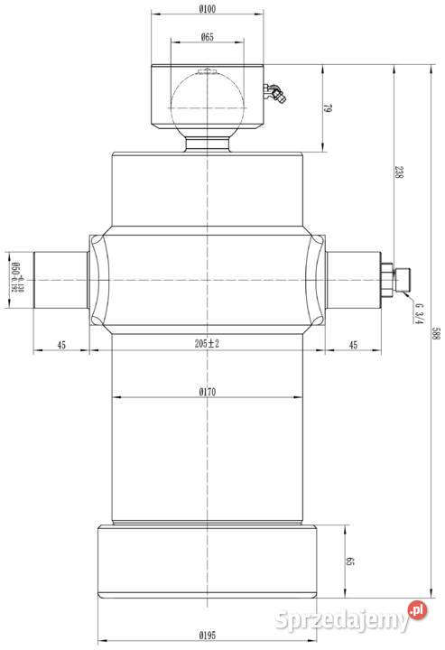SIŁOWNIK HYDRAULICZNY WYWROTU PRZYCZEPY 15T 1880 Solec Kujawski