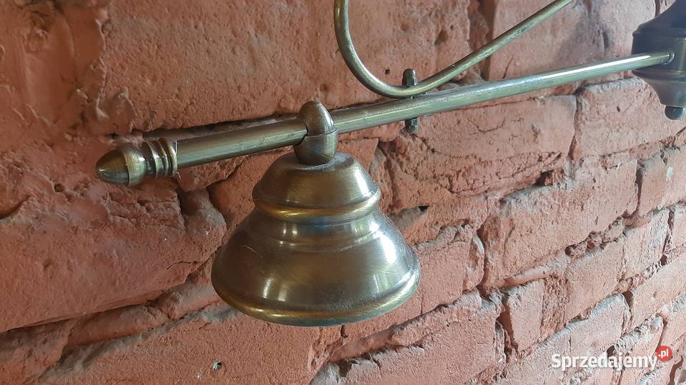 Lampa mosiężna podwójna Jarosław