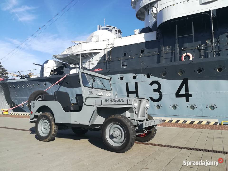 JEEP WILLYS CJ3A NAVY ZAREJESTROWANY na ZABYTEK 2200cm3 Leśno sprzedam