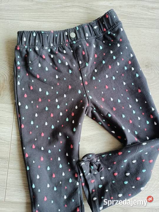 Jegginsy legginsy dziewczęce w łezki z dziewczynka mazowieckie Płock