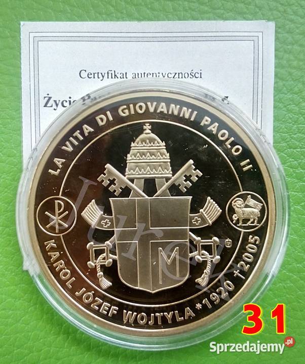 OLBRZYM 70 mm Moneta Banknot Srebro Władysław śląskie Będzin
