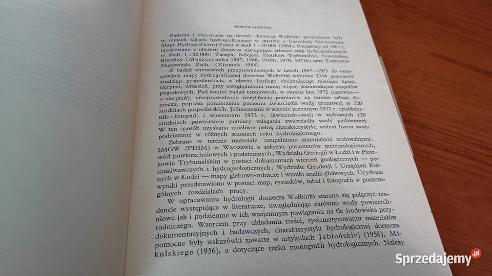 Hydrologia dorzecza Wolbórki Jadwiga Moszczyńska