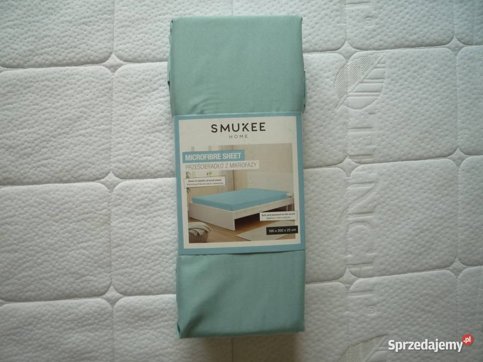 Smukee Nowe Prześcieradło 160x200x25 Morelowe Szczecin