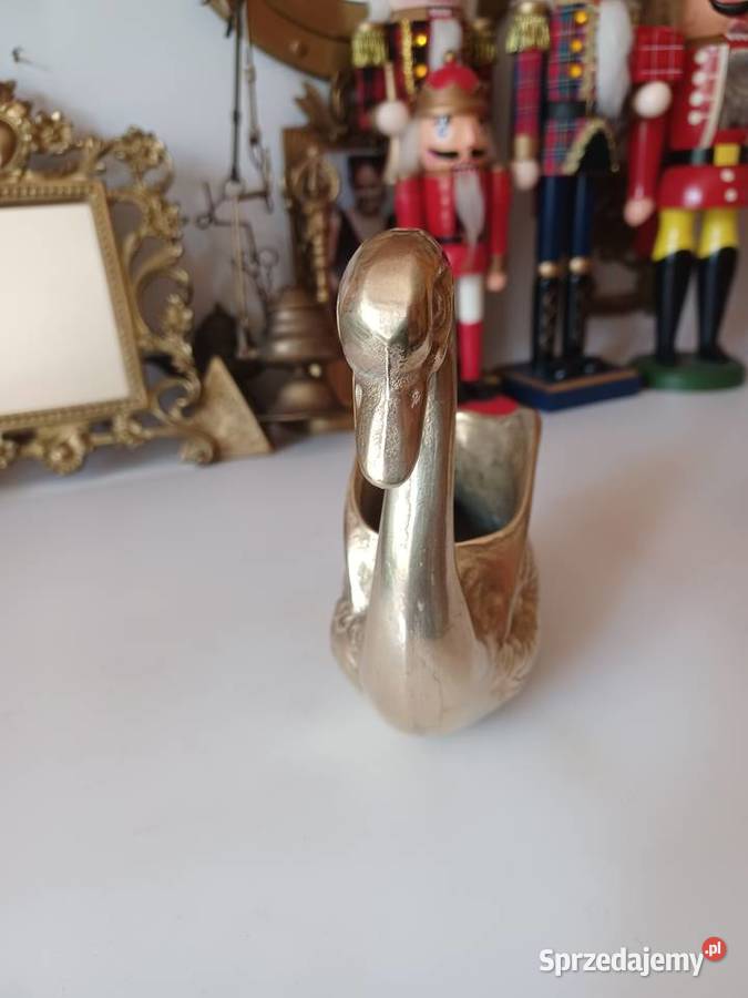 Żardiniera mosiężna Łabędź Poznań