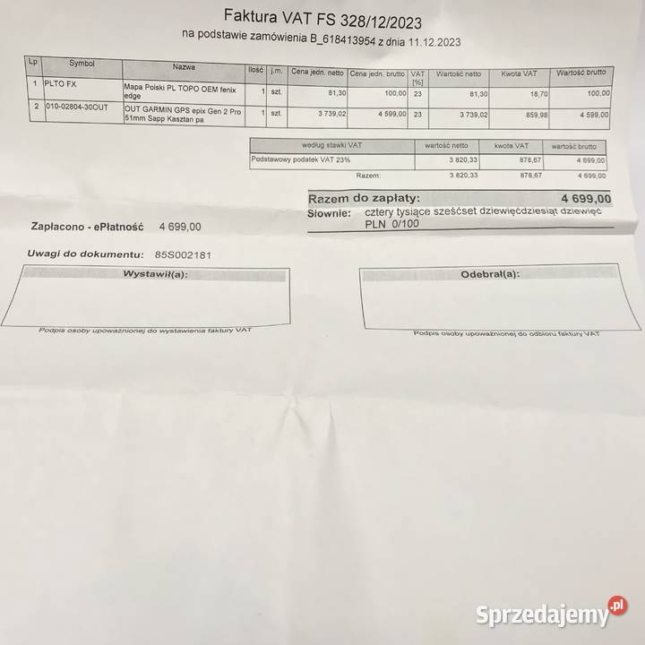 GARMIN Epix PRO 2 51mm Zegarek SPORTOWY Warszawa sprzedam