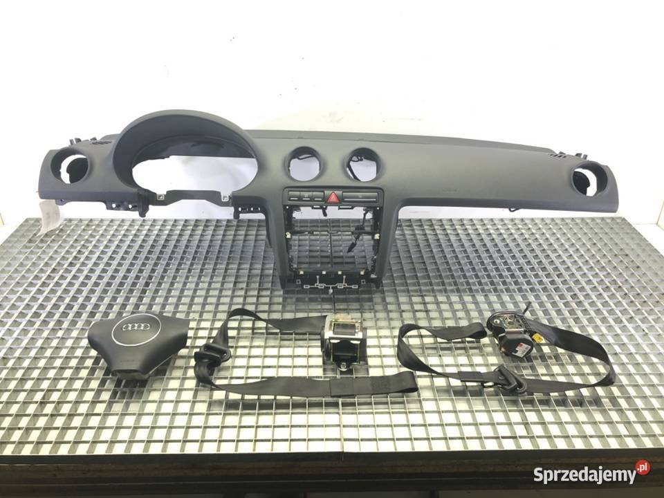 KOKPIT PODUSZKI PASY KOMPLET AUDI A3 8P