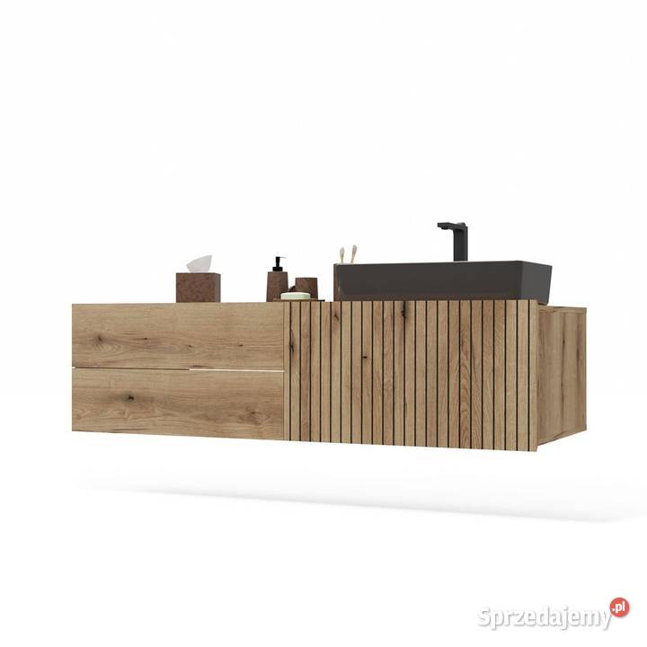 Szafka pod umywalkę TIGO 1D2S Dąb Evoke 140 37.5cm