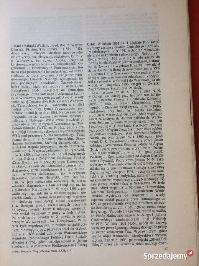 3220 Polski Słownik Biograficzny Antykwariat Szczecin