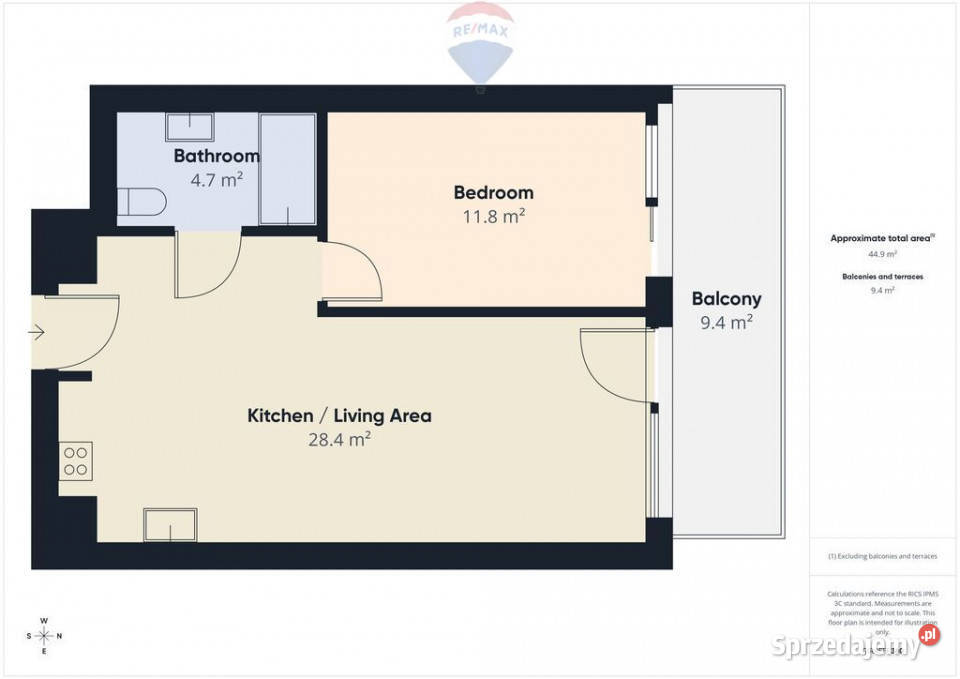 Nowoczesne dwupokojowe mieszkanie Aniołki Gdańsk