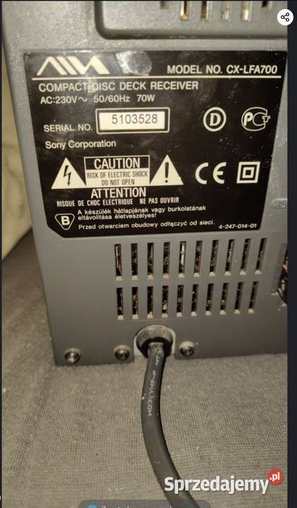 sprzedam wieżę z kolumnami ma auxa Sosnowiec sprzedam