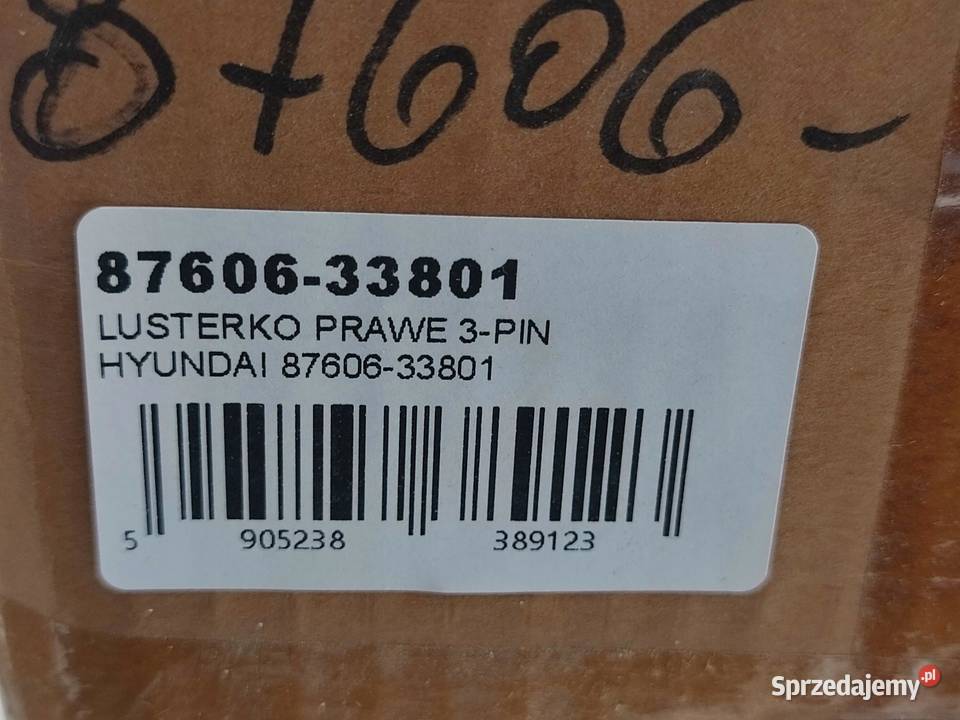 LUSTERKO PRAWE 3PIN HYUNDAI SONATA II 19931998 lubelskie