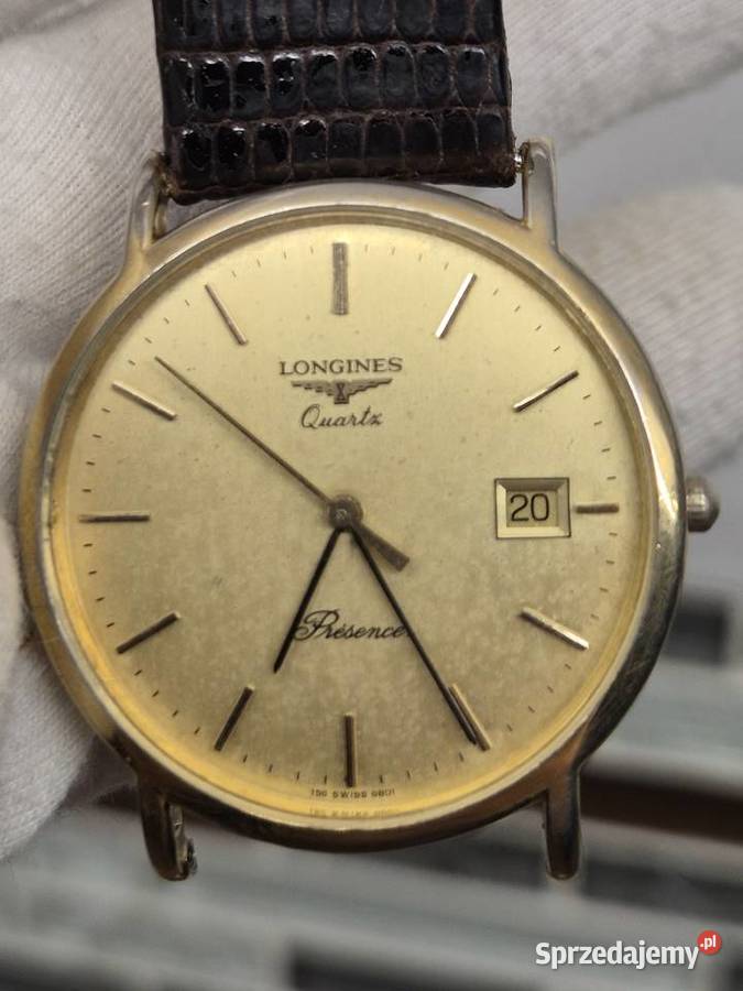 Pozłacany zegarekLongines Prsence quartz Unisex Chorzów