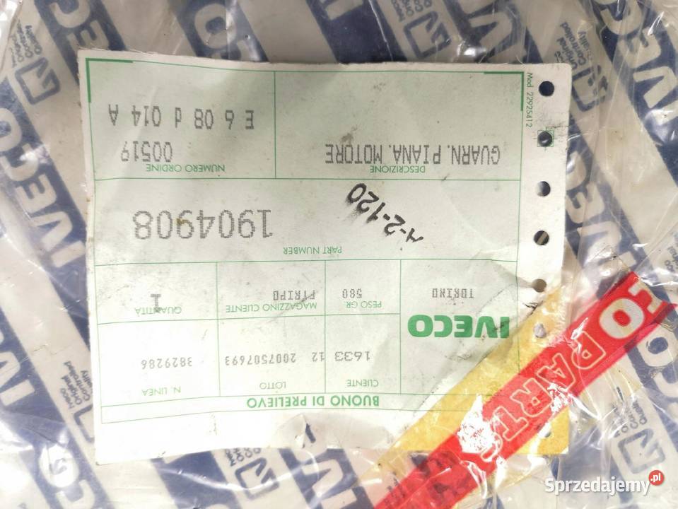 USZCZELKA POKRYWY BLOKU SILNIKA IVECO TURBOSTAR lubelskie