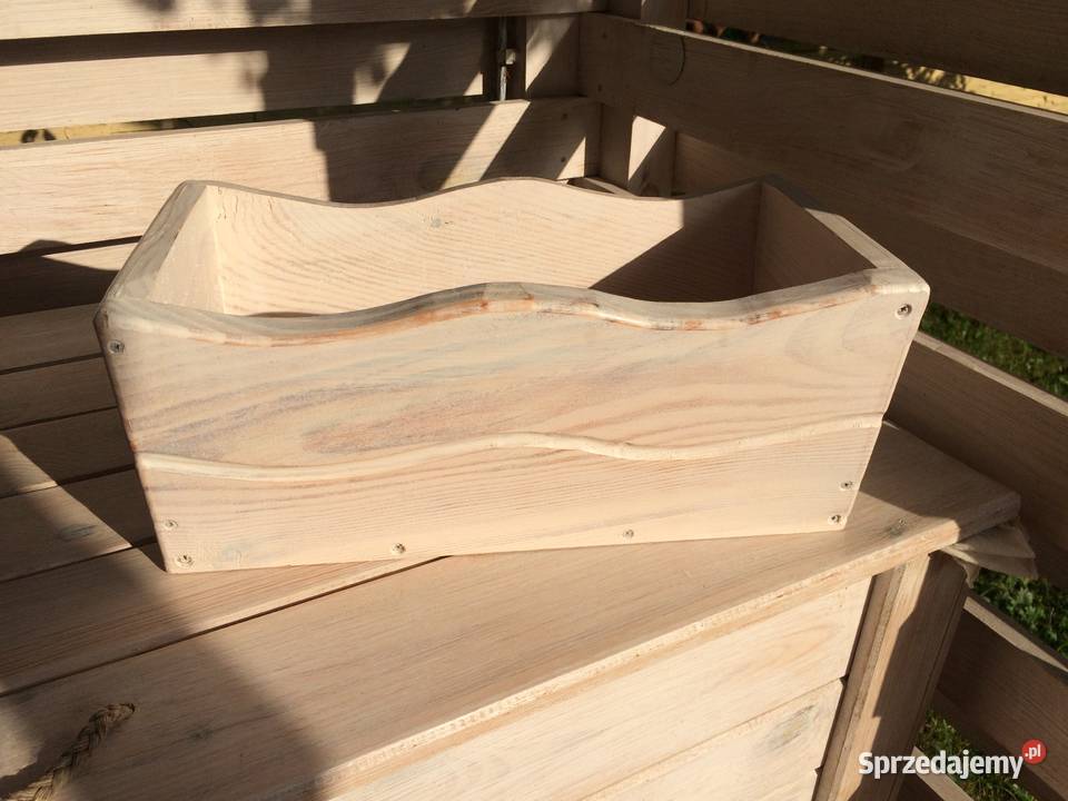 Donica drewniana kwietnik osłonka Krasów