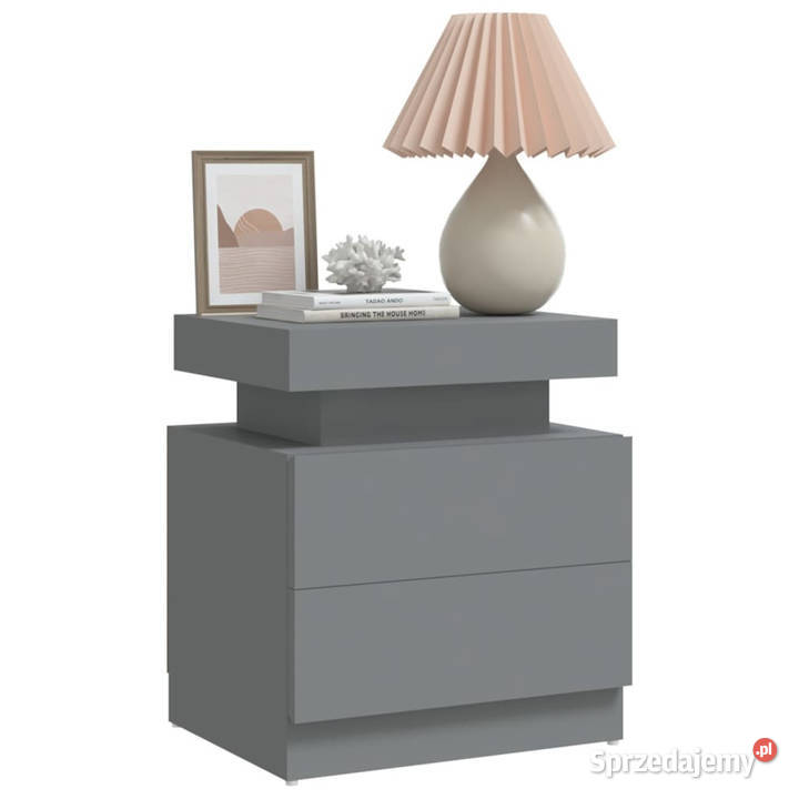 Szafka nocna szara 45x35x52 materiał Warszawa
