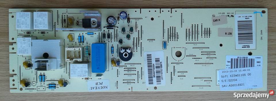 Moduł Sterowania Pralki mastercook PTD105 Gliwice