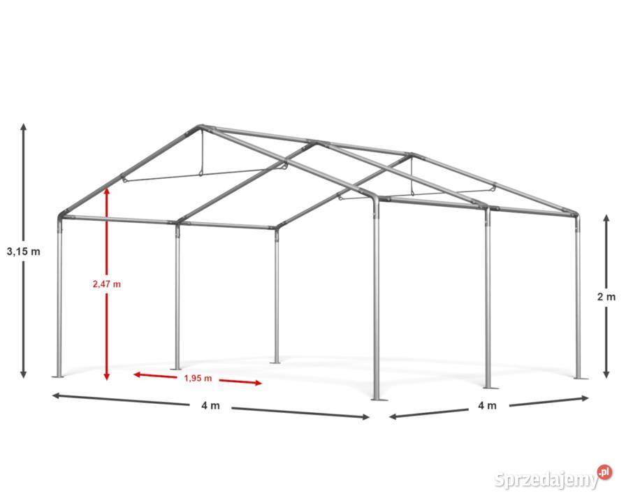 4x4x2m Namiot imprezowy ogrodowy pawilon wiata Częstochowa