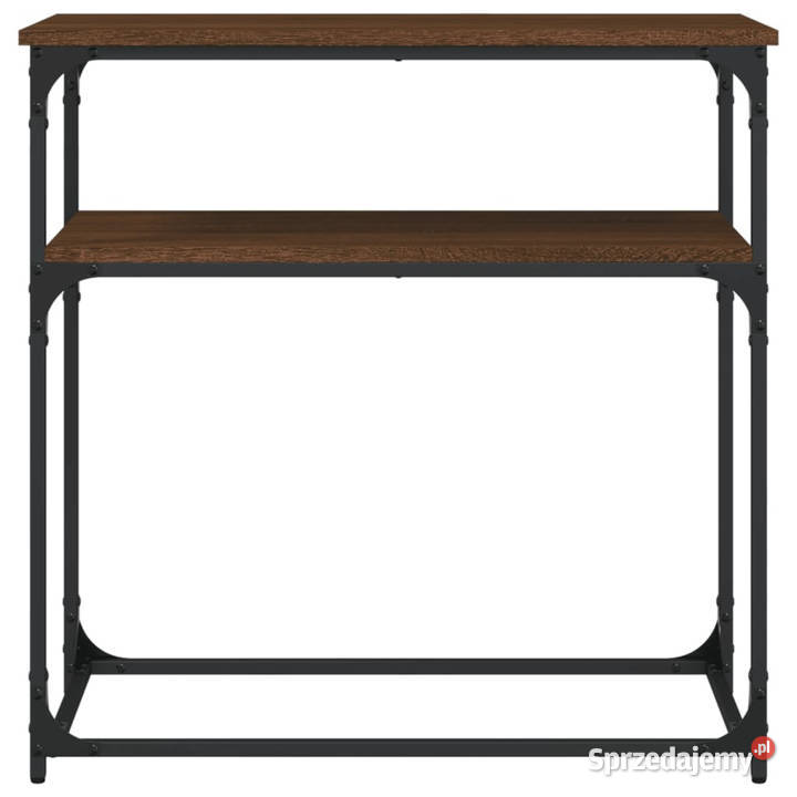 Stolik konsolowy brązowy dąb 75x355x75 WM834074 Warszawa