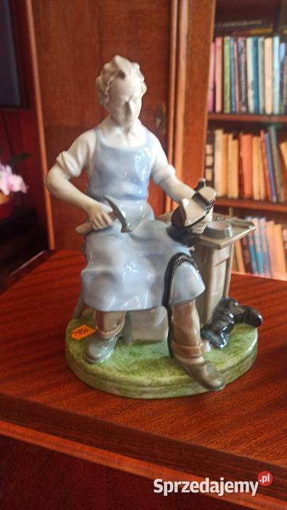 Figurka szewc Biała GDR Gdańsk