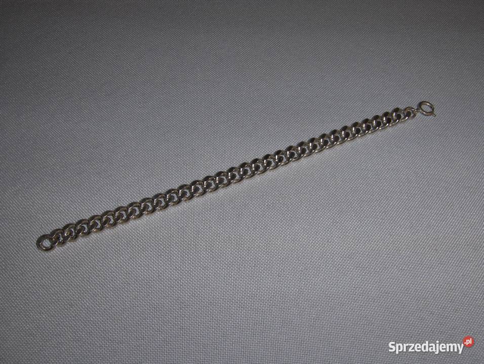 Szwedzka srebrna 835 gruba bransoletka 30g