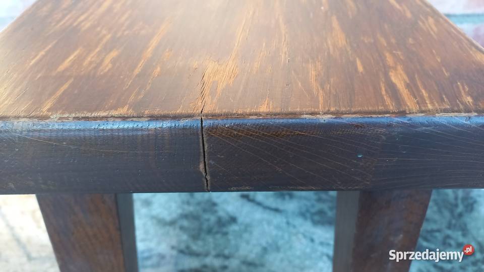 Stolik dębowy kawowy Kwietnik Stojak na kwiatek Gawroniec