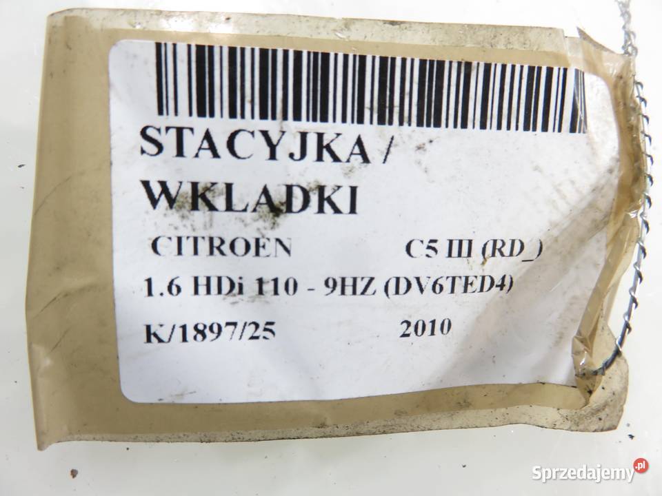 STACYJKA WKŁADKI CITROEN C5 III RD 36410600 osobowe Stacyjki i kluczyki