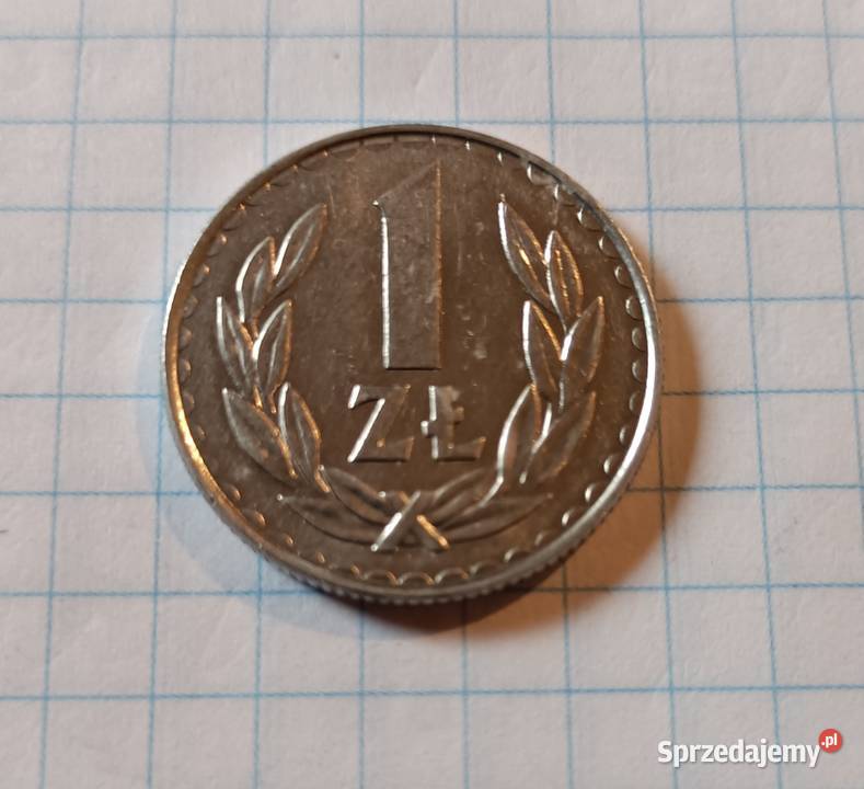 1 ZŁOTY 1987 POLSKA Numizmatyka Piszczac