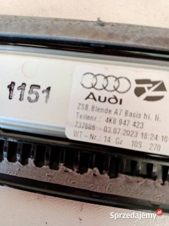 LISTWA PROGOWA AUDI A7 C8 LEWA TYŁ LED 4K8947423 Rakoniewice