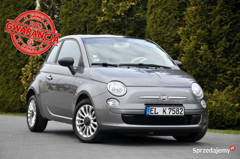 Fiat 500 12i69PanoramaKlimatyzacjaWelurChromI szary mazowieckie Ostrów Mazowiecka