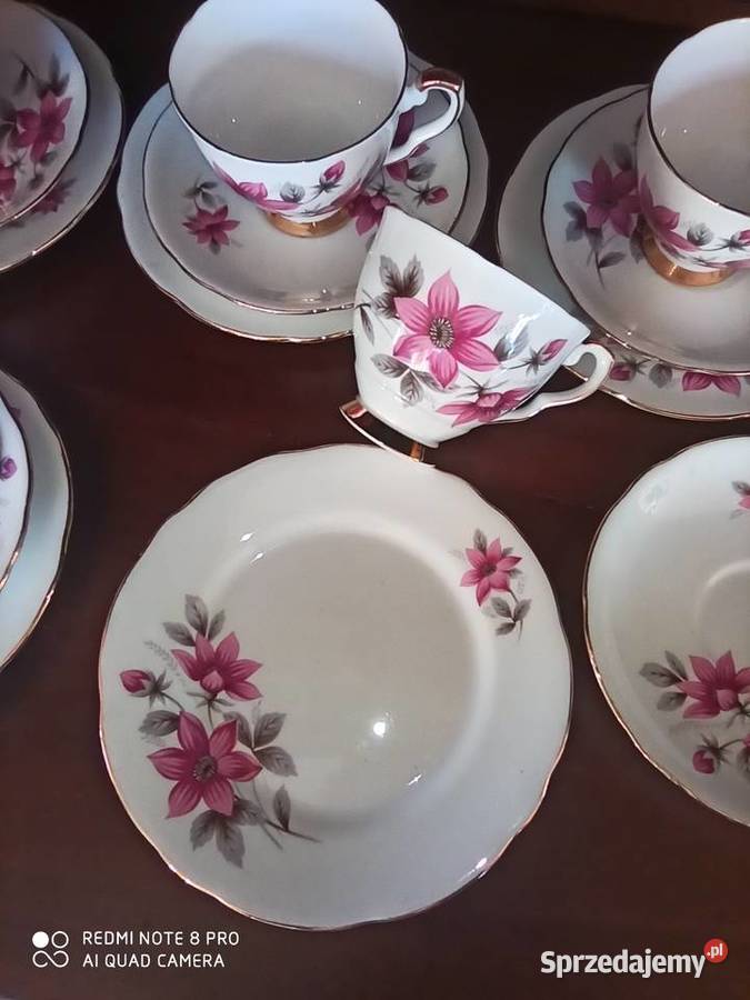 Filiżanka z talerzykiem deserowym Evesham Royal Porcelana i szkło Gdańsk