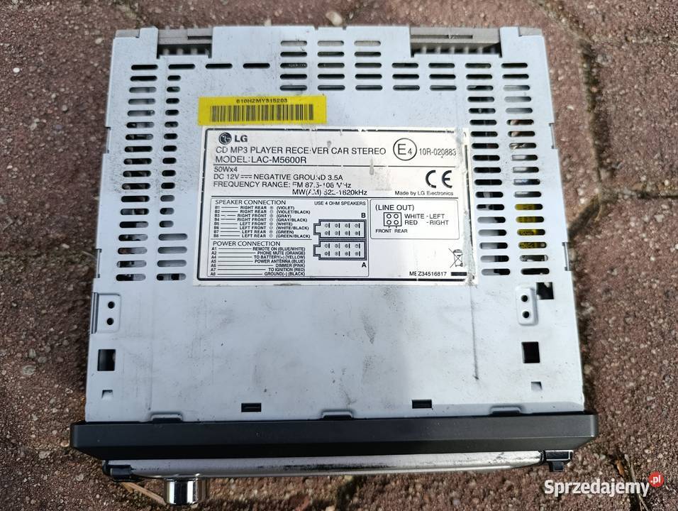 Radio samochodowe LG LACM5600R 1DIN USB MP3 RDS mazowieckie Radom