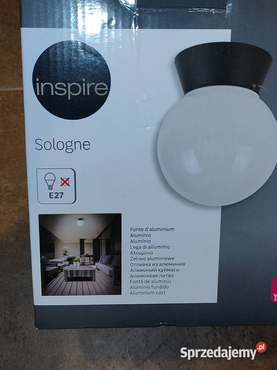 Lampa z okrągłym przeźroczystym kloszem 3 sztuki Bielsko-Biała sprzedam