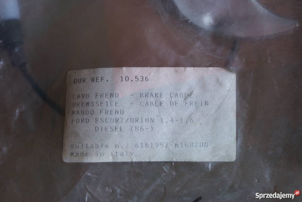 LINKA HAMULCA RĘCZNEGO FORD ESCORT 86 EXPRESS Białobrzegi sprzedam
