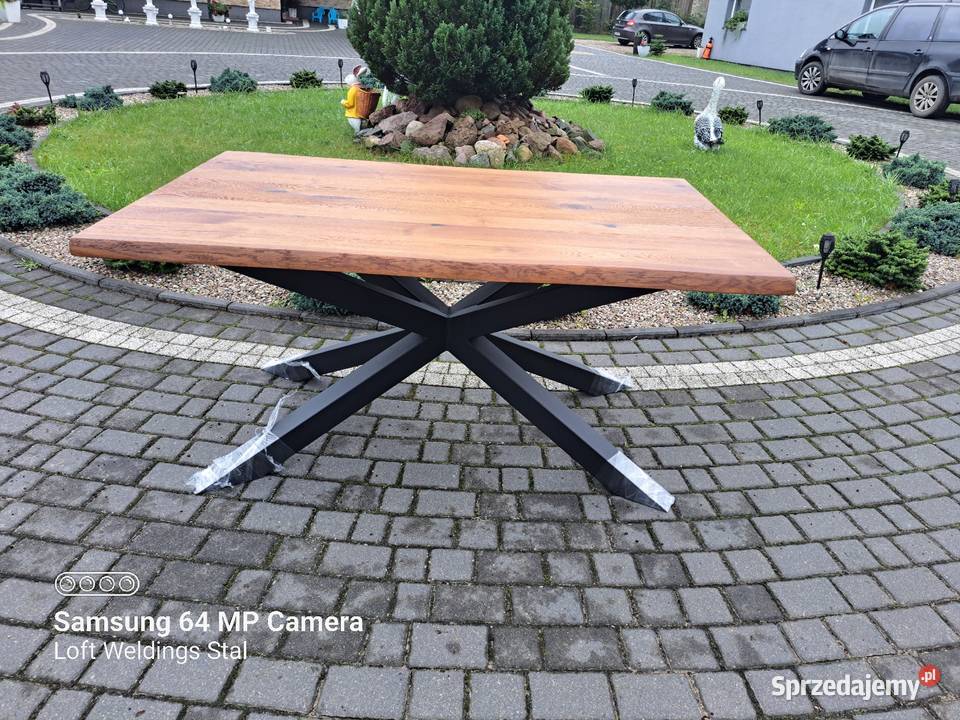 STÓŁ LOFT INDUSTRIAL Z DĘBU pomorskie Czersk